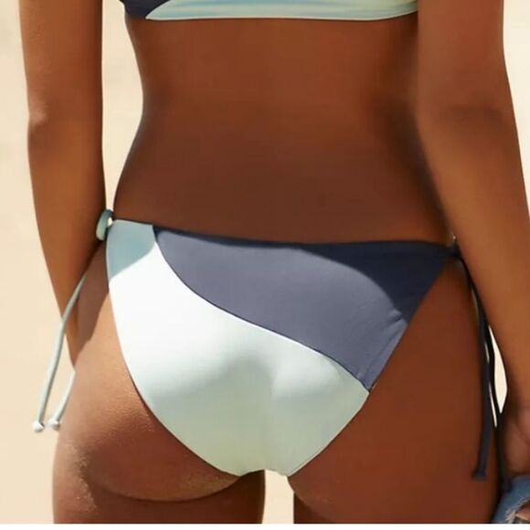 L*Space Two-Tone Blue and Mint Bikini Dani Full - Picture 3 of 4